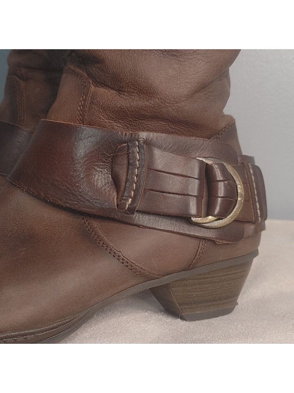 Pikolinos Brujas 38 Brown Soft Leather Slouchy Boot Steampunk Comfort Whimsygoth - Picture 5 of 16